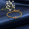 Crystal Floral Gold Plated Bracelet (4)