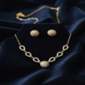 Elegant Gold Sparkle Necklace Set – Luxury Look for Every Occasion (1)