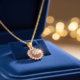Gold Plated Crystal Floral Necklace (1)