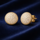 Gold Sparkle Stud Earrings (2)