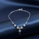 Glamorous Silver-Plated Black Crystal Necklace (3)